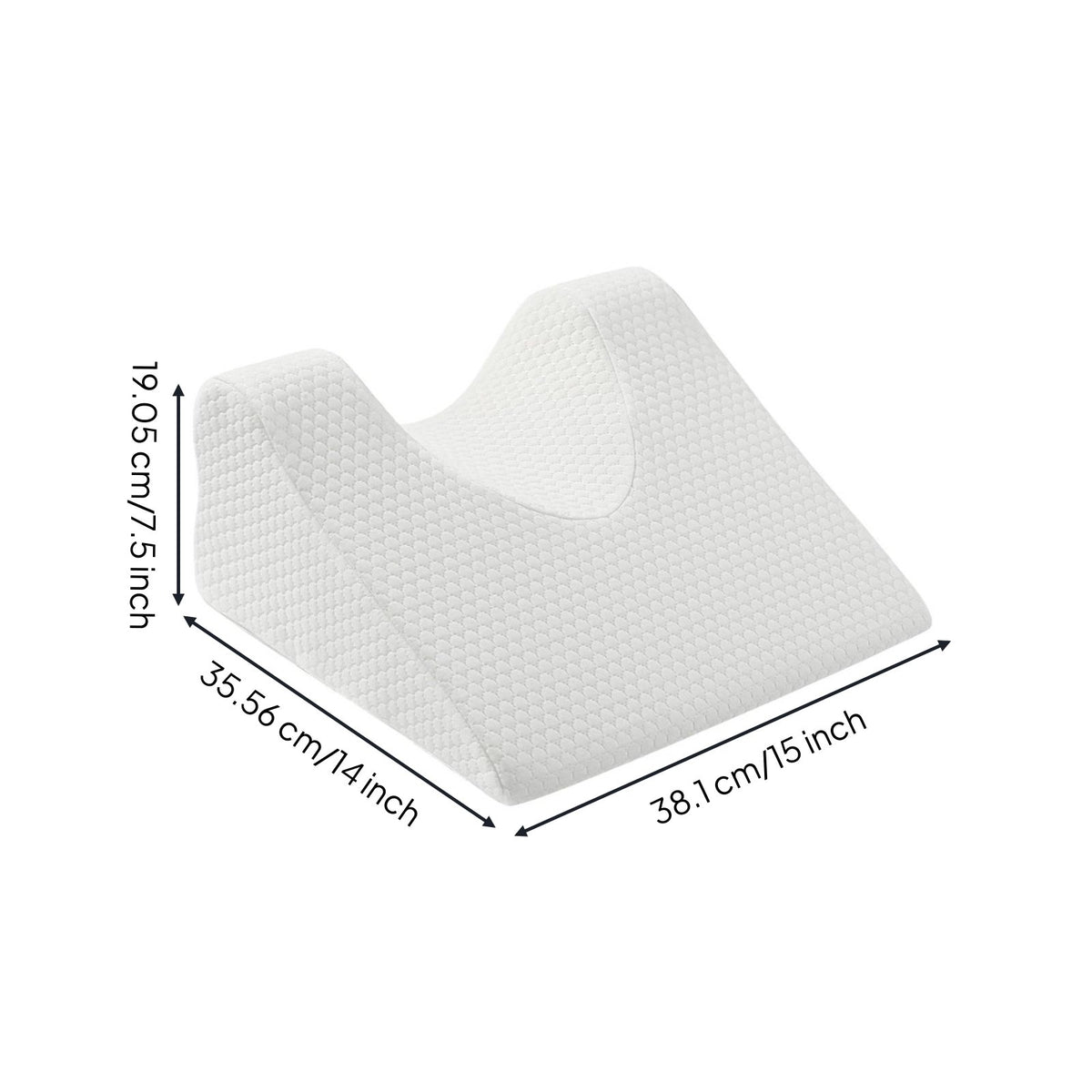Ergonomic Design Contoured Memory Foam Pillow Reduces Pressure Back Sleeper Pillow Breathable Textile Support Cushion Portable for Surgery Patients