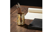 Brass Pen Holder Smooth Edges Metal Pencil Holder Easy to Clean Decorative Metal container for Calligraphers, Handwriting
