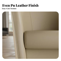Curved Armchair Nordic Aesthetic Single Sofa Light Luxury Soft Upholstery for Homeowners, Reception Area, Bedroom