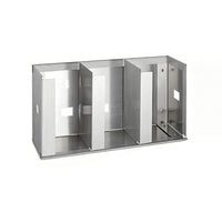Stainless Steel Adjustable Cup and Lid Organizer for Cabinets