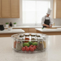 360 Degree Rotating Organizer Multifunctional Rotating Tray Turntable Easy To
