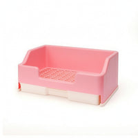 Rabbit Litter Box with Drawer Openopen-Top Tray Low-Entry for Cages, Hutches