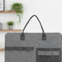 Cat Toy Storage Bag Large Capacity Wall Hanging Cat Toy Holder Portable Textile Pet Supply Organizer for Behind the Door, Closet