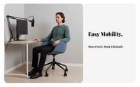 Armless rotating Chair Height Adjustable Office Furniture effortless Rolling Casters
