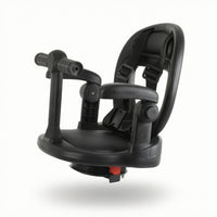 Front Child Bike Seat Bracket-Mounted Child Bike Seat with Harness Padded Compact for Toddlers, Family Rides