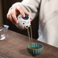 Pig Head Teapot Heat-Resistant Grip Pig Teapot Cute Design