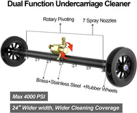 High Pressure Washer 7-Hole Nozzle Ground Cleaning Attachment 4000psi