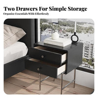 Round Single-Drawer End Table Light Luxury design & design Nightstand Modern Design