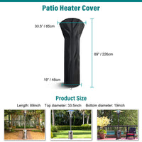 户外庭院露台伞式加热器灯防尘罩 取暖器罩Outdoor Heater Cover