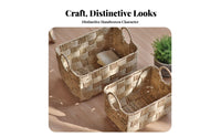 Woven Storage Box adaptable Home Organization Rustic appearance for children, Parents