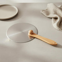 Folding Pizza Paddle Heat-Resistant Wood Handle Pizza Peel Dishwasher Cooking Tool