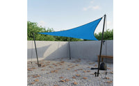 Foldable Triangle Sun Shade Sail Long-Lasting Triangular Garden Awning Tear-Resistant Garden Sun Sail High-Density Material for Swimming Pool, Backyard, Deck, Camping