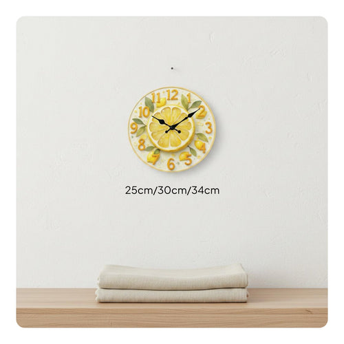 Fruit Themed Clock Silent Movement Home Decor Nordic Design for Living Room