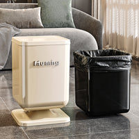 Home Trash Can New Style Living Room Bedroom High-end Light Luxury with Lid Large Capacity Garbage Bin Toilet Bathroom Paper Basket