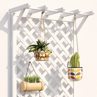 Trellis for Climbing Plants, Synthetic Material Trellis, Perfect for Garden and Balcony, Robust Planter Box