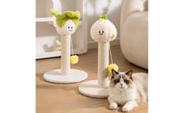 Stable Cat Scratching Post with Toy Sturdy Sisal Scratching Post Padded Pet Furniture Interactive for Cats, Kittens, Small Apartments, Living Room