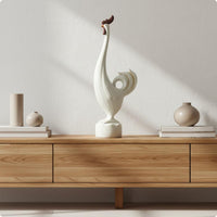 Chicken Figurine Housewarming Gift Home Decor Glossy Finish