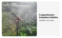 Dust Suppression Tee Connector Spray Nozzle Automatic Watering Atomizing Spray Nozzle Fine Mist for Farmers, Homeowners, Fence, Yard, Patio