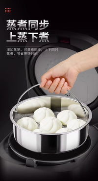 电饭煲蒸笼304不锈钢电饭锅内蒸格蒸锅神器篦子蒸屉蒸架家用蒸笼