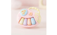 Piano Toy with Handle Light-up Handheld Piano Portable for Little Ones, Infants, Diaper Bag, Nursery