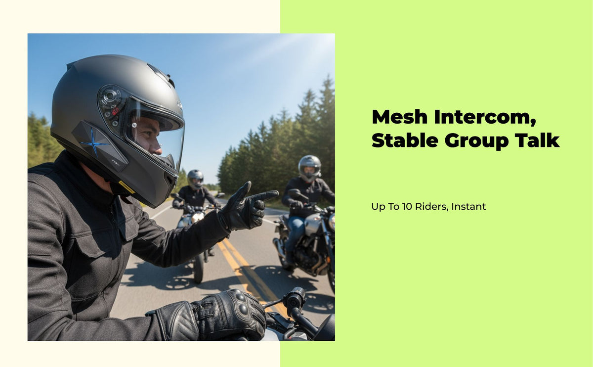 IP67 wireless motorcycle intercom