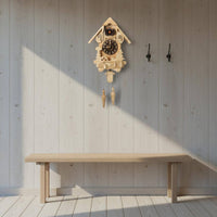 House-Shaped Cuckoo Timepiece Pendulum Home Decor Chain Weights