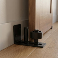 Barn Door Anti Tilt Device Powder Coated Bottom Roller Guide Easy to Install