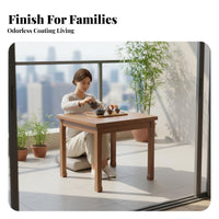 3 Pieces Space-Efficient Chinese Aesthetic Tea Station Modern Minimalist Design Low Table Multifunctional Easy to Clean