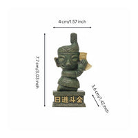 Sanxingdui Figure Success Symbol Blessing Figurine Statue Collectible Resin Figurine for Graduates, Students