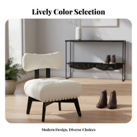 Bow-Back Changing Stool Comfortable Backrest Footrest Stable Load-Bearing