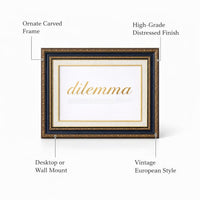 Vintage Resin Picture Frame for Office Desk, Handcrafted Resin Picture Frame, Di #variant:5 inch (8.9*12.8cm)
