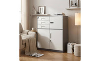 Locking File Cabinet Combination Lock Steel File Cabinet Three Drawers