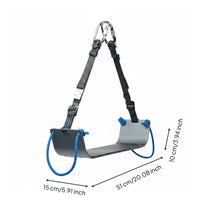 Rope Access Seat Anti-Slip Window Cleaning Sitting Board Adjustable Straps Elevated Work Positioning Seat for Construction