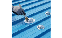 150 Pieces Metal Roof Screw Cap Round Metal Roof Screw Caps Silver-Colored Low-Profile for Roofers