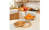 Tiered Fruit Basket Modern Design Three-Tier Basket Effortlessly Clean to Clean Storage for Kitchen Counter, Dining Table