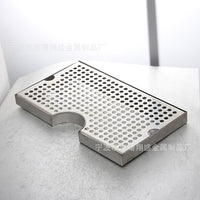 跨境U型滴酒盘接酒盘接水盘不锈钢304配酒柱Beer Drip Tray