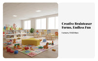 flexible Combination connecting jigsaw Piece Stool Colorful children's Furniture Soft Padded Seat Reception Seating Easy Assembly for Business Owners, Homeowners, Kindergarten, Early Education Center, Waiting Room, Playroom
