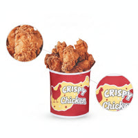 buckets of Fried Chicken Costume Easy to Wear Chicken buckets Costume Lightweight Tunic with Box for Cosplay