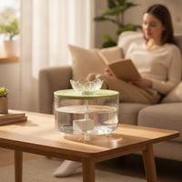 Pet Water Drinking Station USB-Powered Cat Water Drinking Station Transparent for Cats, Small Pets, Tabletop, Countertop