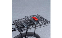 Bike Rear Basket Reflective Foldable Cycle Basket Sturdy for Cyclists, Grocery Shopping