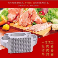 新款铝合金手持敲肉锤碎肉一体式肉锤多功能便携式厨房用具松肉器