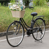 Front Bike Basket Open Top Woven Bike Basket Rectangular
