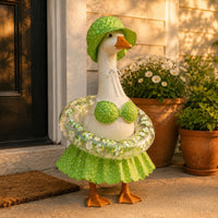 Pink Bikini Goose Outfit Cute Summer Goose Statue Clothes Fun Gift for Patio