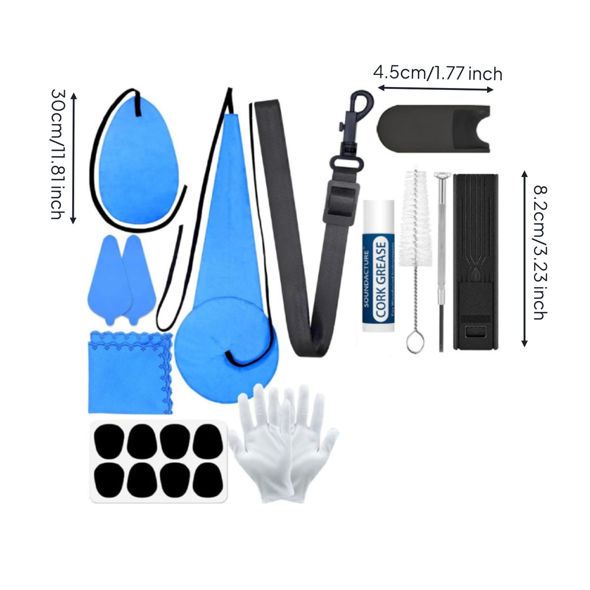 Saxophone Cleaning Kit   Saxophone Cleaning Kit Portable for Instrumentalists, Students, Rehearsal