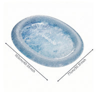 Oval Pet Cooling Mat Electricelectricity-Free Cooling Mat with Raised Border Safe Pet Sleeping Pad Reinforced for Floor