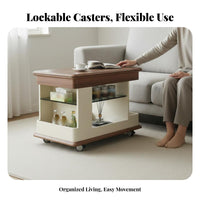 3-Tier Foldable Utility Trolley Multi-Functional Storage Cart With Casters Lockable Casters for Students, Office Workers