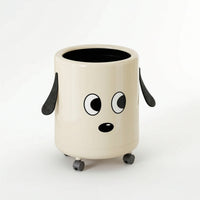 Rolling Trash Can Alltagstauglich Mobile Waste Bin Glatt Rollend for Bathroom