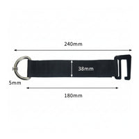Woven Strapping Hook Strap Metal Loop Training Hook Strap Adjustable Hanging Workout Straps Portable