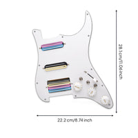 Coil Split Switch Standard Design Loaded Pickguard Pre-Wired SSH Prewired Pickguard Assembly for DIY Builders, Guitarists
