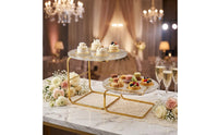 Cake Stand Textured Pastry Stand Transparent Serving Platter for Party Hosts, Weddings, Parties